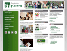Tablet Screenshot of fundacionpioneros.org